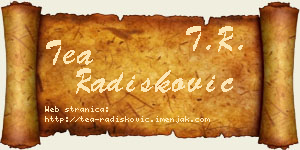 Tea Radišković vizit kartica